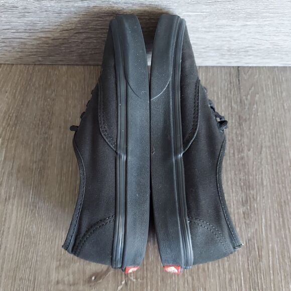 Black Low Top Vans Unisex Men 6 Women 7.5 - Picture 7 of 10